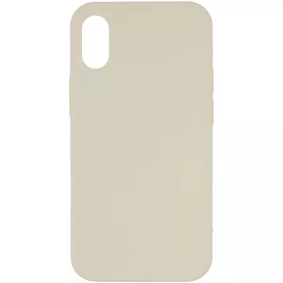 Чохол Silicone Case Full Protective (AA) NO LOGO для Apple iPhone X / XS (5.8") Бежевий / Antigue White