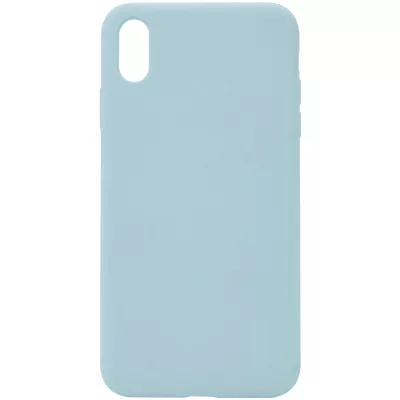 Чохол Silicone Case Full Protective (AA) NO LOGO для Apple iPhone X / XS (5.8") Бірюзовий / Turquoise
