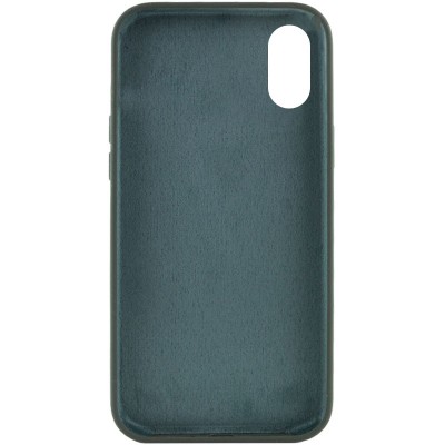 Чохол Silicone Case Full Protective (AA) NO LOGO для Apple iPhone X / XS (5.8") Зелений / Cyprus Green