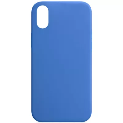 Чохол Silicone Case Full Protective (AA) NO LOGO для Apple iPhone XR (6.1") Синій / Capri Blue