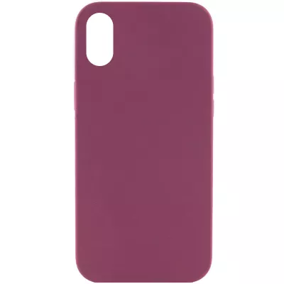 Чохол Silicone Case Full Protective (AA) NO LOGO для Apple iPhone XS Max (6.5") Бордовий / Plum