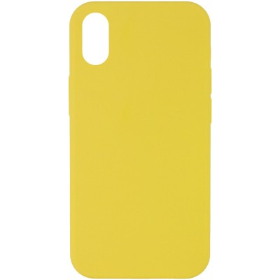 Чохол Silicone Case Full Protective (AA) NO LOGO для Apple iPhone XS Max (6.5") Жовтий / Yellow