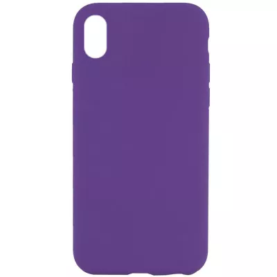 Чохол Silicone Case Full Protective (AA) NO LOGO для Apple iPhone XS Max (6.5") Фіолетовий / Amethyst