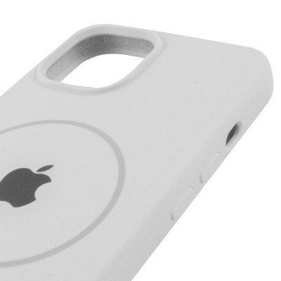Чохол Silicone Case Full Protective (AA) with MagSafe для Apple iPhone 11 (6.1") Білий / White