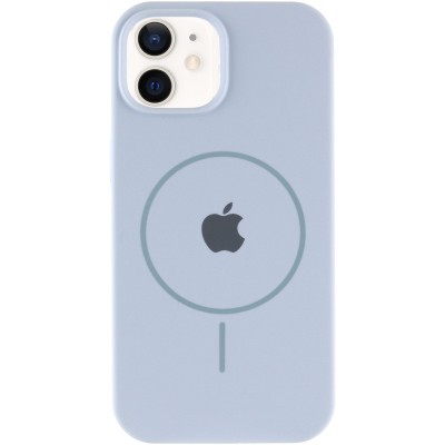 Чохол Silicone Case Full Protective (AA) with MagSafe для Apple iPhone 11 (6.1") Блакитний / Lilac Blue