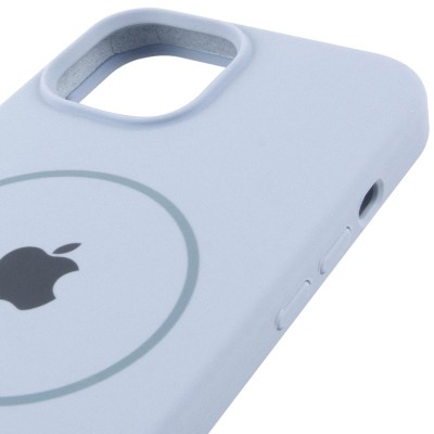 Чохол Silicone Case Full Protective (AA) with MagSafe для Apple iPhone 11 (6.1") Блакитний / Lilac Blue