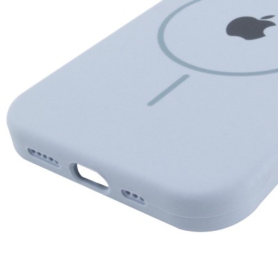 Чохол Silicone Case Full Protective (AA) with MagSafe для Apple iPhone 11 (6.1") Блакитний / Lilac Blue