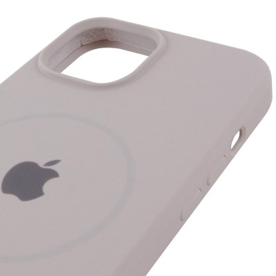 Чохол Silicone Case Full Protective (AA) with MagSafe для Apple iPhone 11 (6.1") Сірий / Light Grey