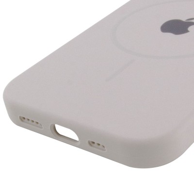 Чохол Silicone Case Full Protective (AA) with MagSafe для Apple iPhone 11 (6.1") Сірий / Light Grey