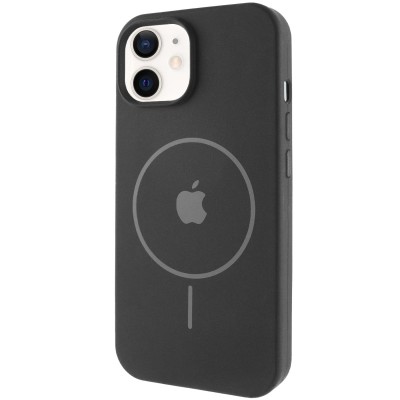 Чохол Silicone Case Full Protective (AA) with MagSafe для Apple iPhone 11 (6.1") Чорний / Black