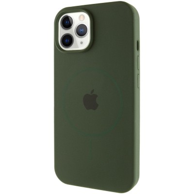 Чохол Silicone Case Full Protective (AA) with MagSafe для Apple iPhone 11 Pro (5.8") Зелений / Cyprus Green