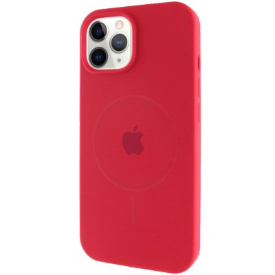 Чохол Silicone Case Full Protective (AA) with MagSafe для Apple iPhone 11 Pro (5.8") Червоний / Deep Red