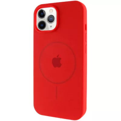 Чохол Silicone Case Full Protective (AA) with MagSafe для Apple iPhone 11 Pro (5.8") Червоний / Red