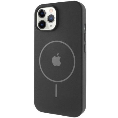 Чохол Silicone Case Full Protective (AA) with MagSafe для Apple iPhone 11 Pro Max (6.5") Чорний / Black