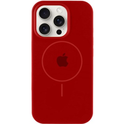 Чохол Silicone Case Full Protective (AA) with MagSafe для Apple iPhone 13 Pro Max (6.7") Червоний / Deep Red