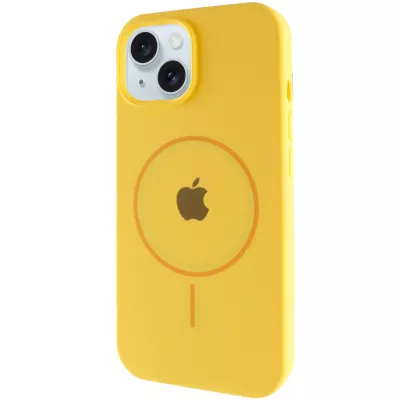 Чохол Silicone Case Full Protective (AA) with MagSafe для Apple iPhone 14 Plus (6.7") Жовтий / Yellow