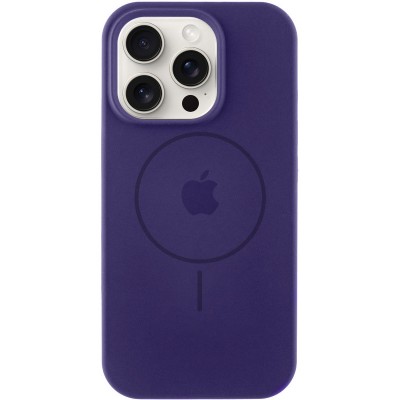 Чохол Silicone Case Full Protective (AA) with MagSafe для Apple iPhone 14 Pro (6.1") Фіолетовий / Elderberry