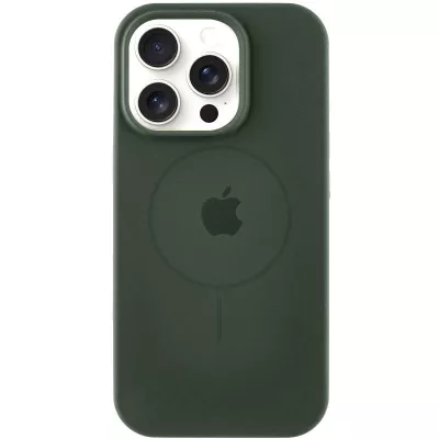 Чохол Silicone Case Full Protective (AA) with MagSafe для Apple iPhone 14 Pro Max (6.7") Зелений / Cyprus Green