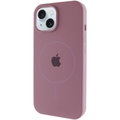 Чохол Silicone Case Full Protective (AA) with MagSafe для Apple iPhone 15 (6.1") Ліловий / Lilac Pride