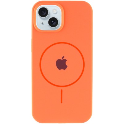 Чохол Silicone Case Full Protective (AA) with MagSafe для Apple iPhone 15 (6.1") Помаранчевий / Papaya Чохол Silicone Case Full Protective (AA) with MagSafe для Apple iPhone 15 (6.1") Помаранчевий / Papaya
