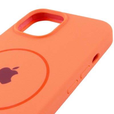 Чохол Silicone Case Full Protective (AA) with MagSafe для Apple iPhone 15 (6.1") Помаранчевий / Papaya Чохол Silicone Case Full Protective (AA) with MagSafe для Apple iPhone 15 (6.1") Помаранчевий / Papaya
