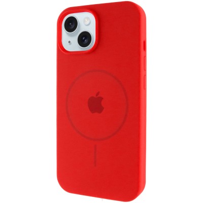 Чохол Silicone Case Full Protective (AA) with MagSafe для Apple iPhone 15 (6.1") Червоний / Red