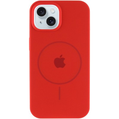 Чохол Silicone Case Full Protective (AA) with MagSafe для Apple iPhone 15 (6.1") Червоний / Red