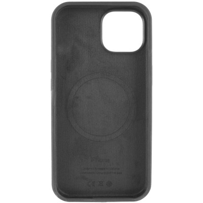 Чохол Silicone Case Full Protective (AA) with MagSafe для Apple iPhone 15 (6.1") Чорний / Black