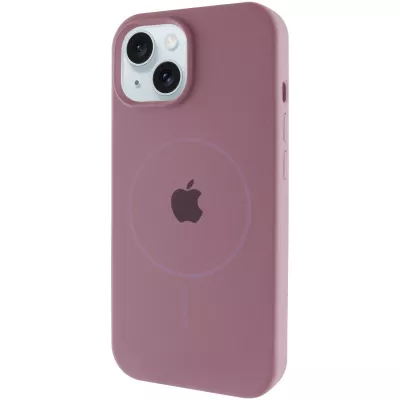 Чохол Silicone Case Full Protective (AA) with MagSafe для Apple iPhone 15 Plus (6.7") Ліловий / Lilac Pride