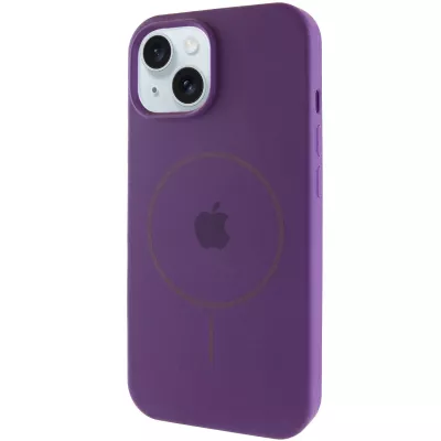 Чохол Silicone Case Full Protective (AA) with MagSafe для Apple iPhone 15 Plus (6.7") Фіолетовий / Amethyst