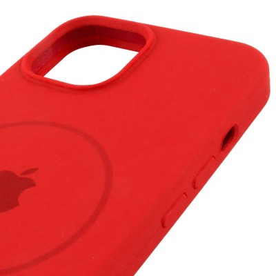 Чохол Silicone Case Full Protective (AA) with MagSafe для Apple iPhone 15 Plus (6.7") Червоний / Red