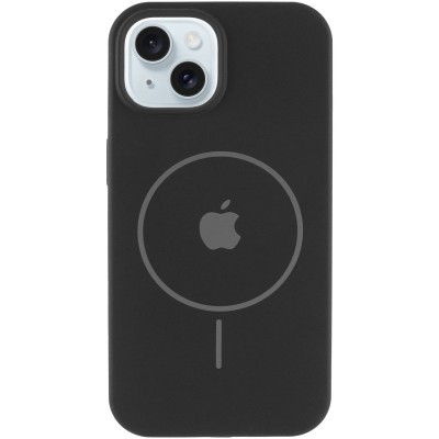 Чохол Silicone Case Full Protective (AA) with MagSafe для Apple iPhone 15 Plus (6.7") Чорний / Black