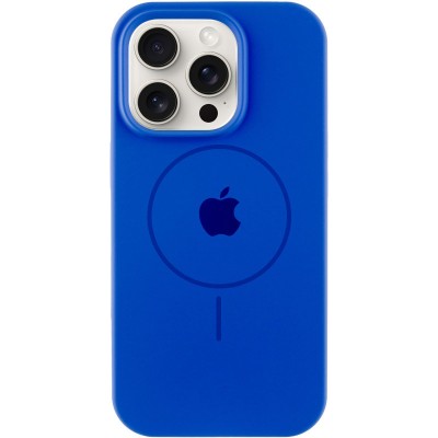 Чохол Silicone Case Full Protective (AA) with MagSafe для Apple iPhone 15 Pro Max (6.7") Синій / Capri Blue