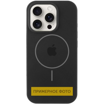 Чохол Silicone Case Full Protective (AA) with MagSafe для Apple iPhone 16 (6.1") Чорний / Black