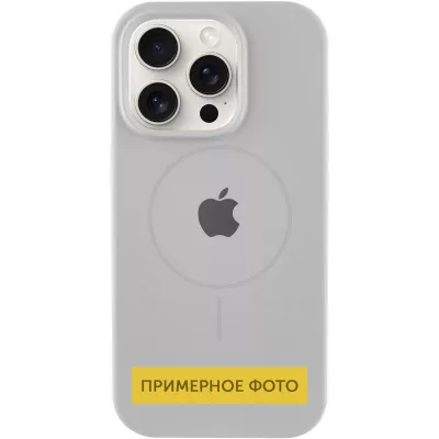 Чохол Silicone Case Full Protective (AA) with MagSafe для Apple iPhone 16 Plus (6.7") Сірий / Light Grey