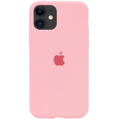 Чохол Silicone Case Full Protective (AA) для Apple iPhone 11 (6.1") Рожевий / Pink