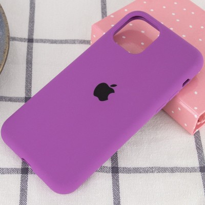 Чохол Silicone Case Full Protective (AA) для Apple iPhone 11 (6.1") Фіолетовий / Grape