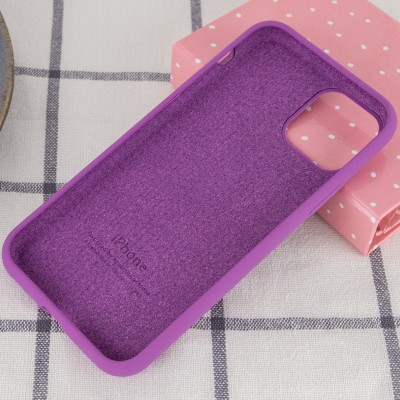 Чохол Silicone Case Full Protective (AA) для Apple iPhone 11 (6.1") Фіолетовий / Grape