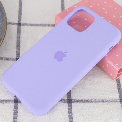 Чохол Silicone Case Full Protective (AA) для Apple iPhone 11 Pro (5.8") Бузковий / Dasheen