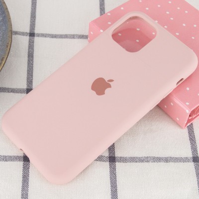 Чохол Silicone Case Full Protective (AA) для Apple iPhone 11 Pro (5.8") Рожевий / Pink Sand