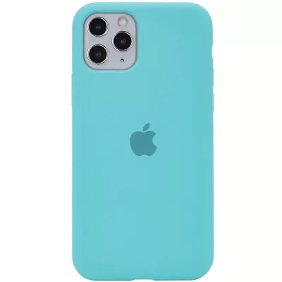 Чохол Silicone Case Full Protective (AA) для Apple iPhone 11 Pro Max (6.5") Бірюзовий / Marine Green