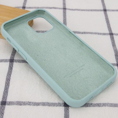 Чохол Silicone Case Full Protective (AA) для Apple iPhone 12 Pro / 12 (6.1") Бірюзовий / Turquoise