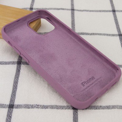 Чохол Silicone Case Full Protective (AA) для Apple iPhone 12 Pro / 12 (6.1") Ліловий / Lilac Pride