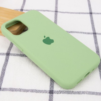 Чохол Silicone Case Full Protective (AA) для Apple iPhone 12 Pro / 12 (6.1") М'ятний / Mint Чохол Silicone Case Full Protective (AA) для Apple iPhone 12 Pro / 12 (6.1") М'ятний / Mint