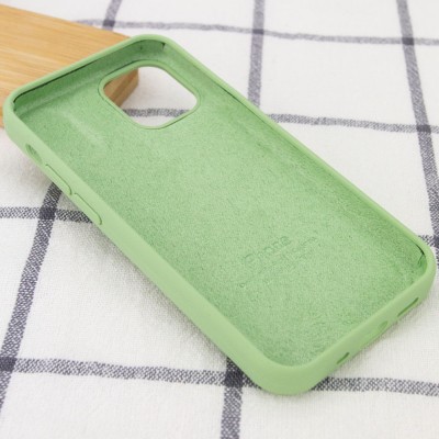 Чохол Silicone Case Full Protective (AA) для Apple iPhone 12 Pro / 12 (6.1") М'ятний / Mint Чохол Silicone Case Full Protective (AA) для Apple iPhone 12 Pro / 12 (6.1") М'ятний / Mint