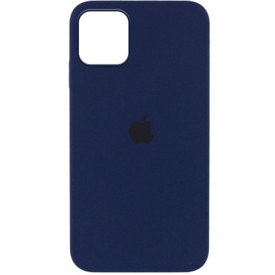 Чохол Silicone Case Full Protective (AA) для Apple iPhone 12 Pro / 12 (6.1") Синій / Deep navy