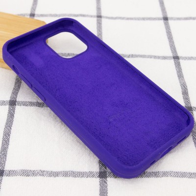 Чохол Silicone Case Full Protective (AA) для Apple iPhone 12 Pro / 12 (6.1") Фіолетовий / Ultra Violet