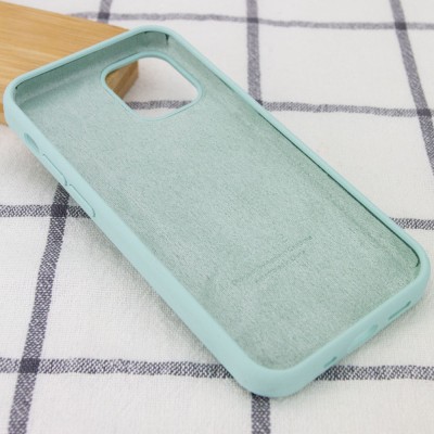 Чохол Silicone Case Full Protective (AA) для Apple iPhone 12 Pro Max (6.7") Бірюзовий / Beryl