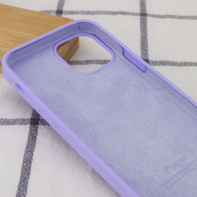 Чохол Silicone Case Full Protective (AA) для Apple iPhone 12 Pro Max (6.7") Бузковий / Dasheen