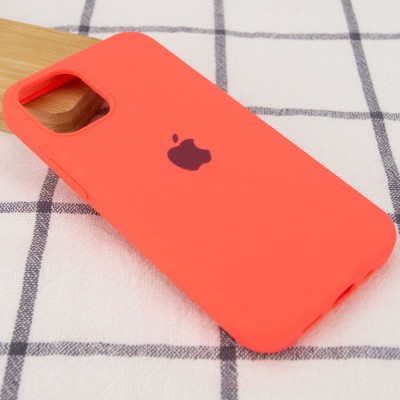 Чохол Silicone Case Full Protective (AA) для Apple iPhone 12 Pro Max (6.7") Кавуновий / Watermelon red